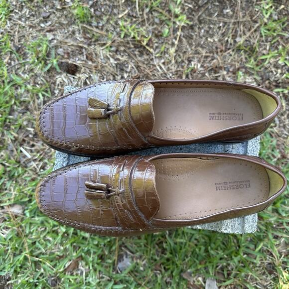 Florsheim Shoes Men’s 12 D Tassel Loafer Brown Pisa Moc Toe Leather 980 main image 8
